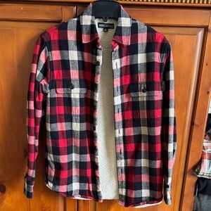J Crew Red and Black Plaid Flannel Shirt